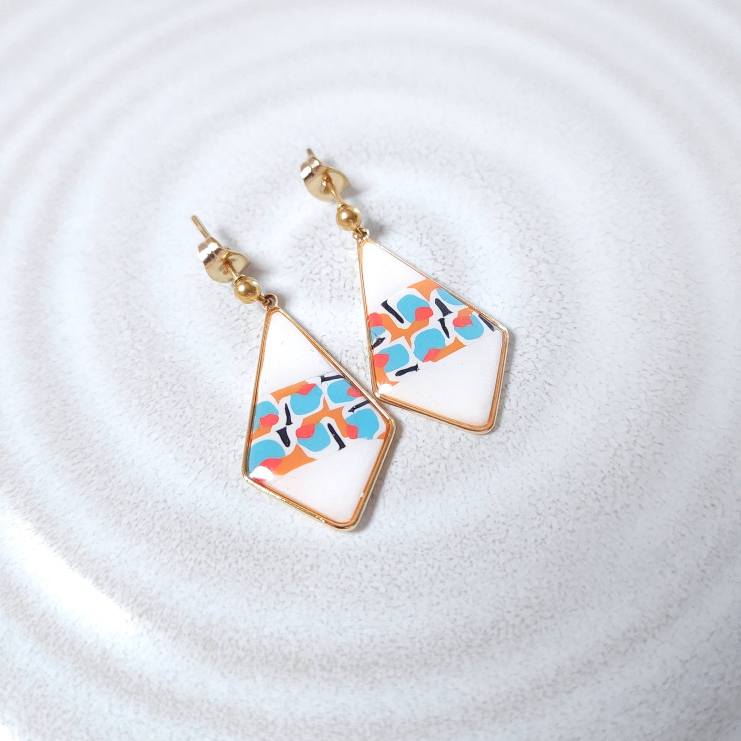 Boucles KAMPSOS – Rétro Pop Or -1-