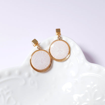 Boucles KAMPSOS – Rosace Poudrée Or