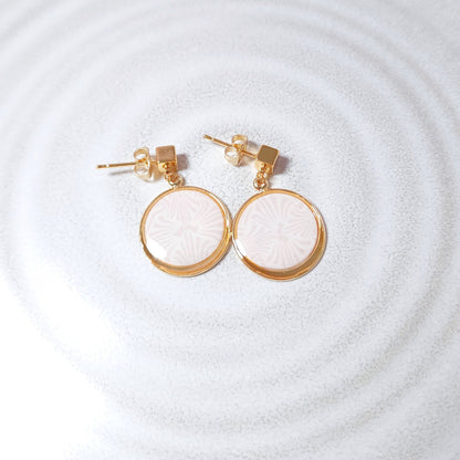 Boucles KAMPSOS – Rosace Poudrée Or