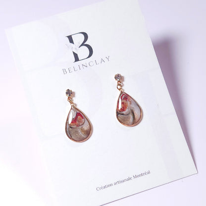 Boucles KAMPSOS – Rose des Bois Or