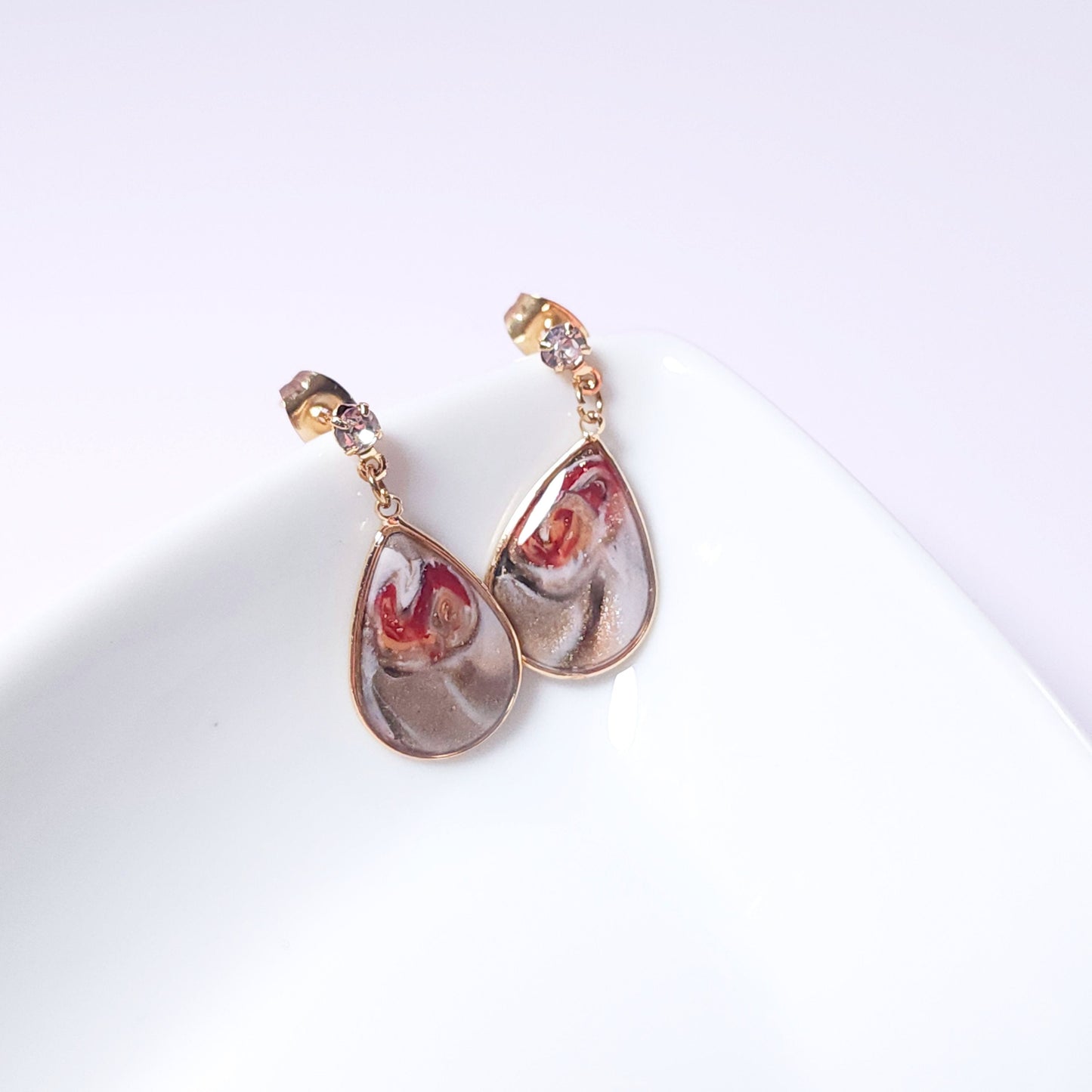 Boucles KAMPSOS – Rose des Bois Or