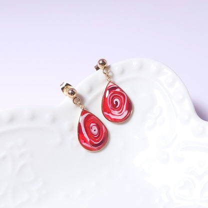 Boucles KAMPSOS – Volute Rouge Or
