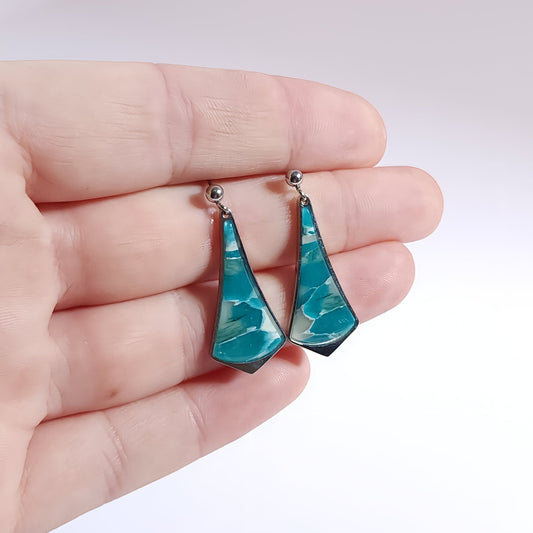 MINERAL Earrings – Élantria Turquoise & White