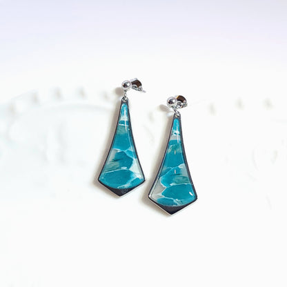 MINERAL Earrings – Élantria Turquoise & White