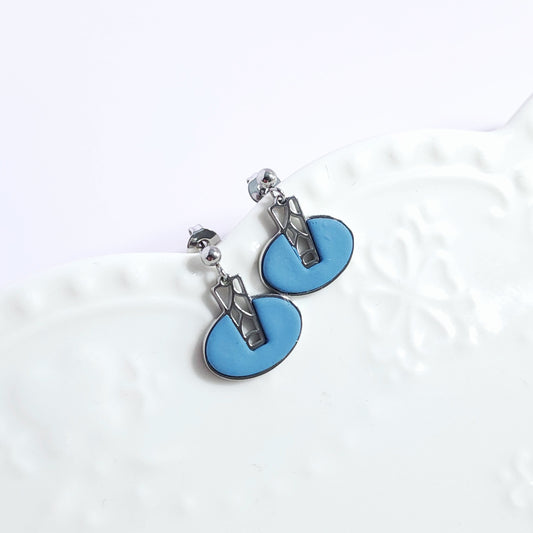 Boucles MONOCHROME_Ornalys Bleu