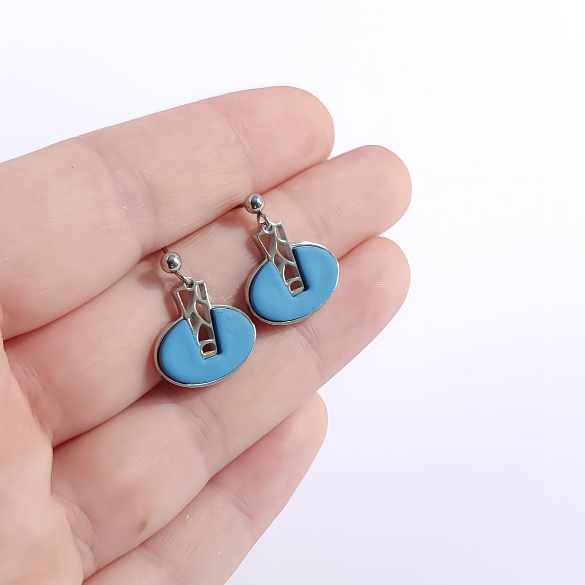 MONOCHROME Earrings – Blue Ornalys