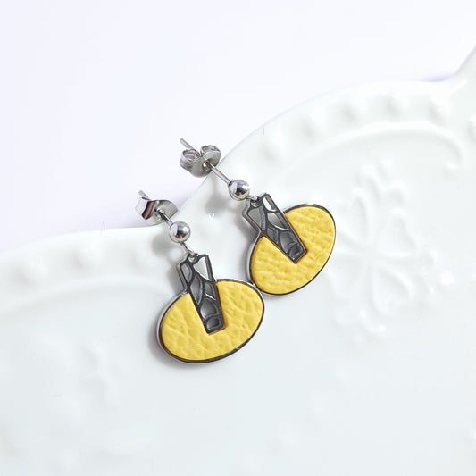 Boucles MONOCHROME_Ornalys Jaune Cuire