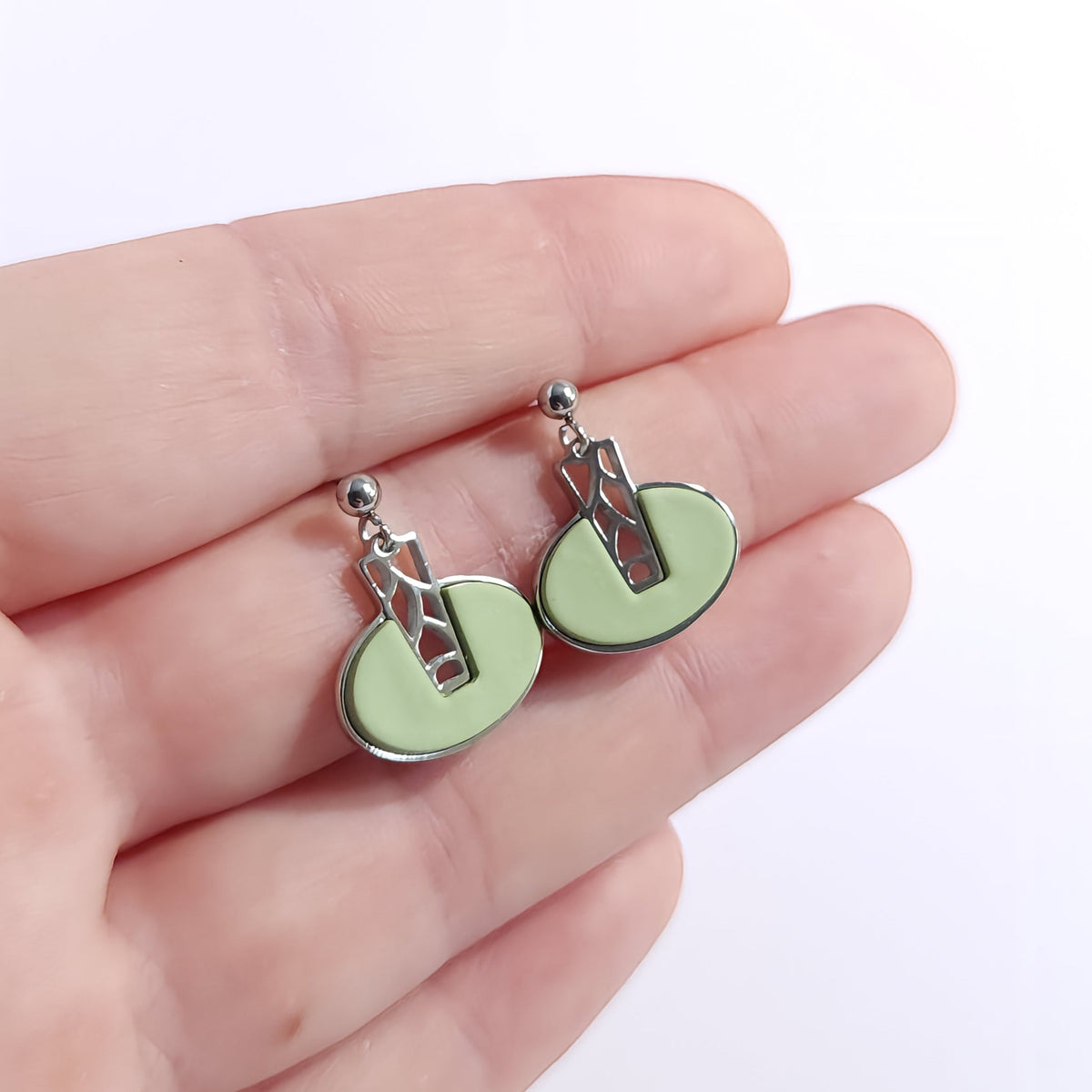 MONOCHROME Earrings – Green Ornalys