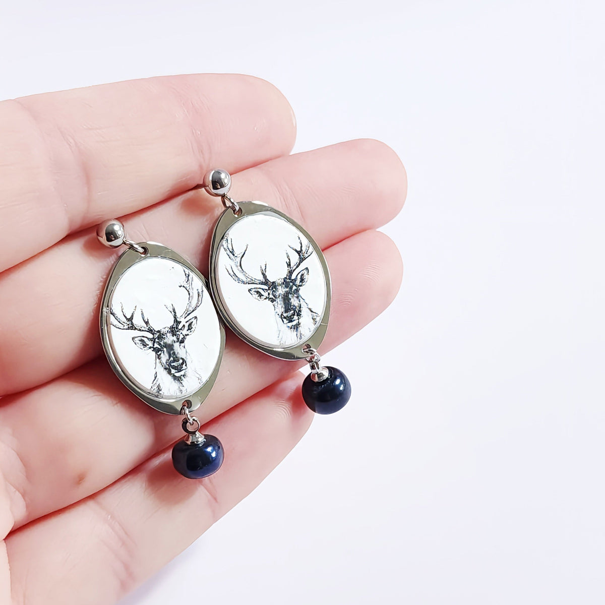 Boucles PERLE_Cerf Majestueux