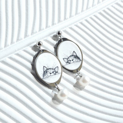 PEARL Earrings – Curious Cat