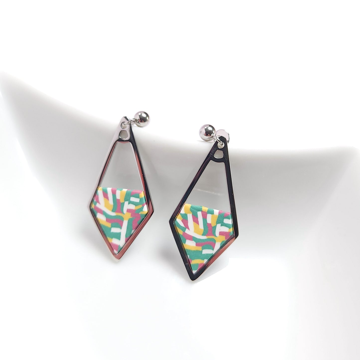 SIGNATURE Earrings – Modern Checkerboard