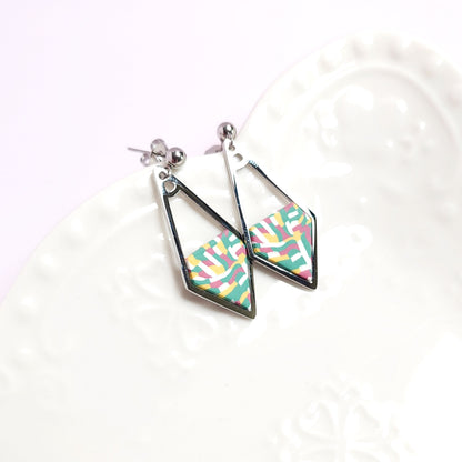 SIGNATURE Earrings – Modern Checkerboard