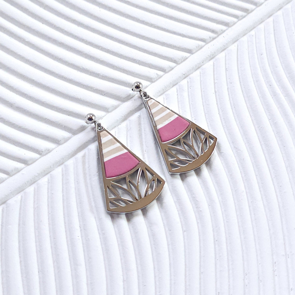Boucles SIGNATURE_Maritime Rose Ivoire