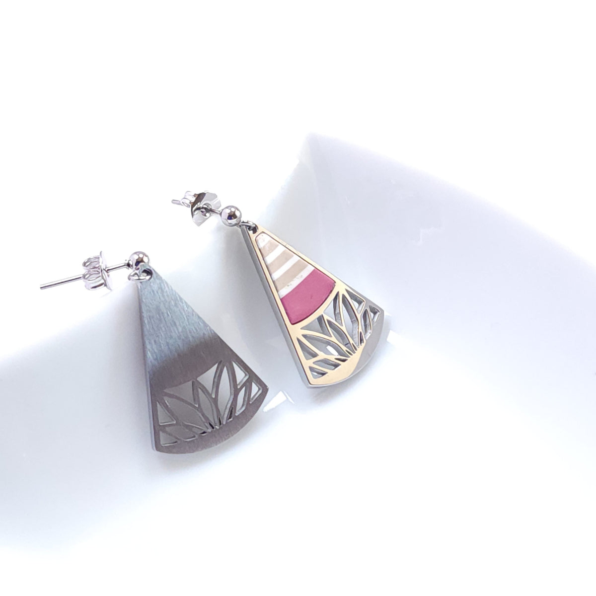 Boucles SIGNATURE_Maritime Rose Ivoire