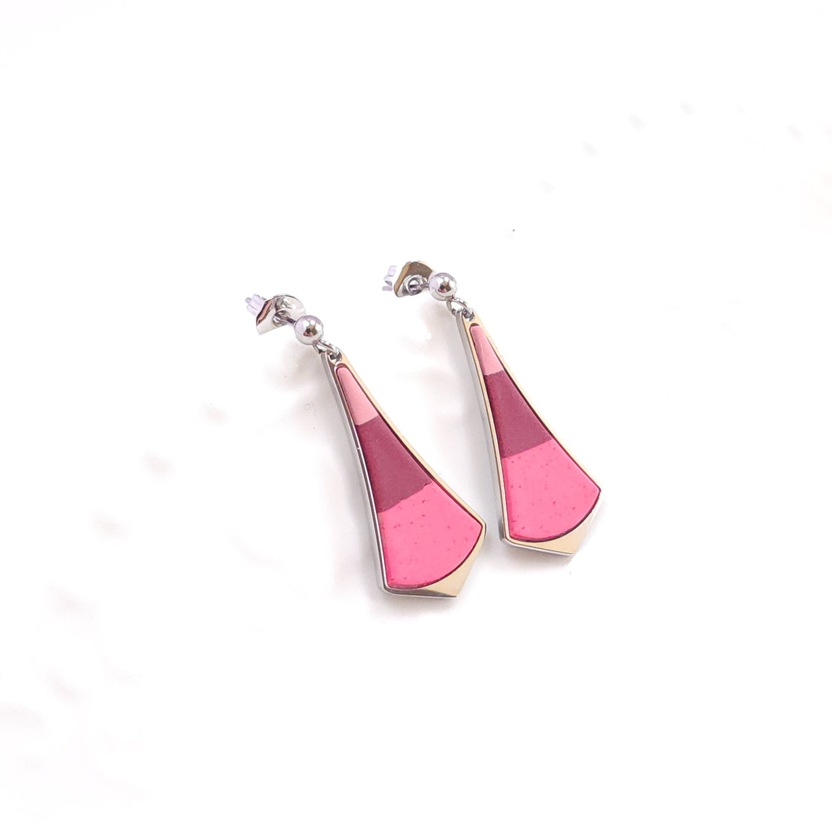 Boucles SIGNATURE_Trio Rose Framboise