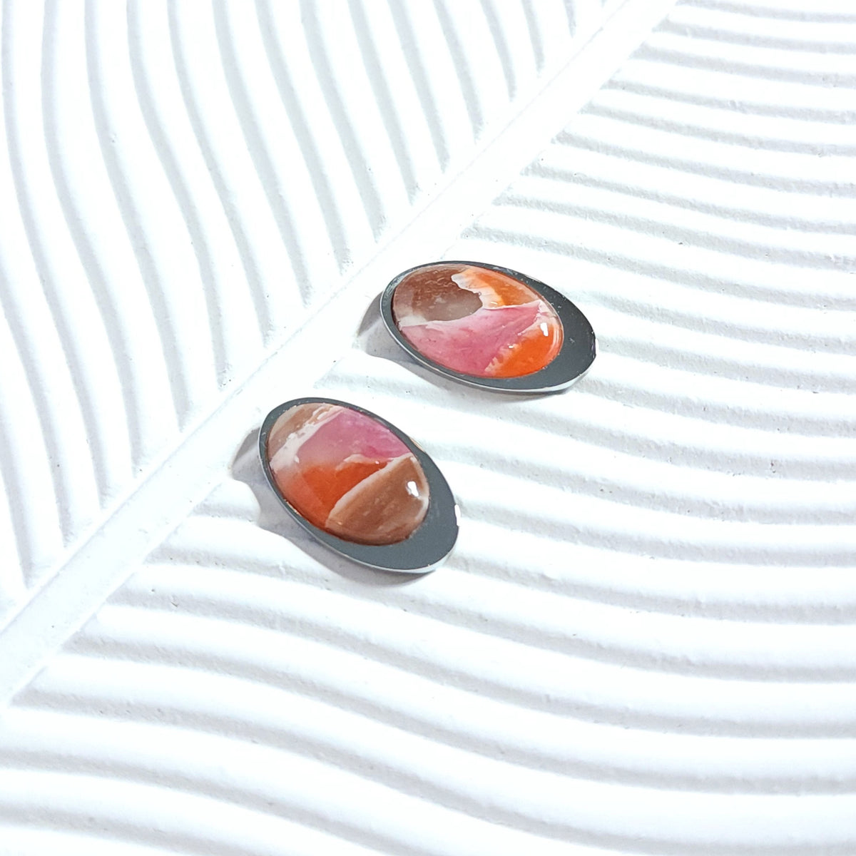 MINERAL Stud Earrings – Ovaline Orange