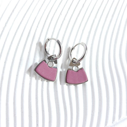 MONOCHROME Hoop Earrings – Trieline Burgundy