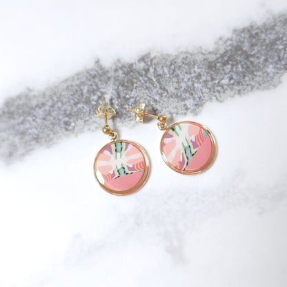 Boucles KAMPSOS – Éclosion Corail Or